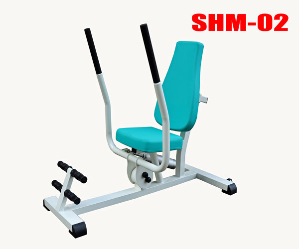 高齢者用油圧式リハビリ器具 SHM-02ローイング・チェストプレス デイサービス機能訓練に 往復抵抗